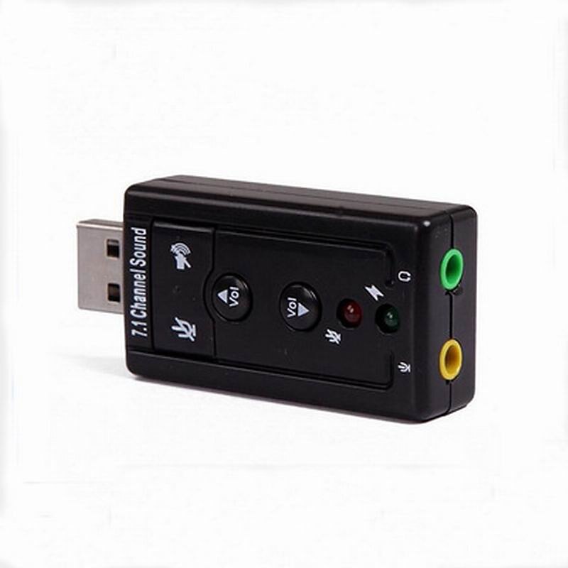 Высококачественный мини-USB 2,0 микрофон 7,1 звуковая дорожка динамик аудио гарнитура микрофон 3,5 мм разъем преобразователь 3D аудио звуковая карта адаптер для ноутбука 2025 - $8.99 –P3
