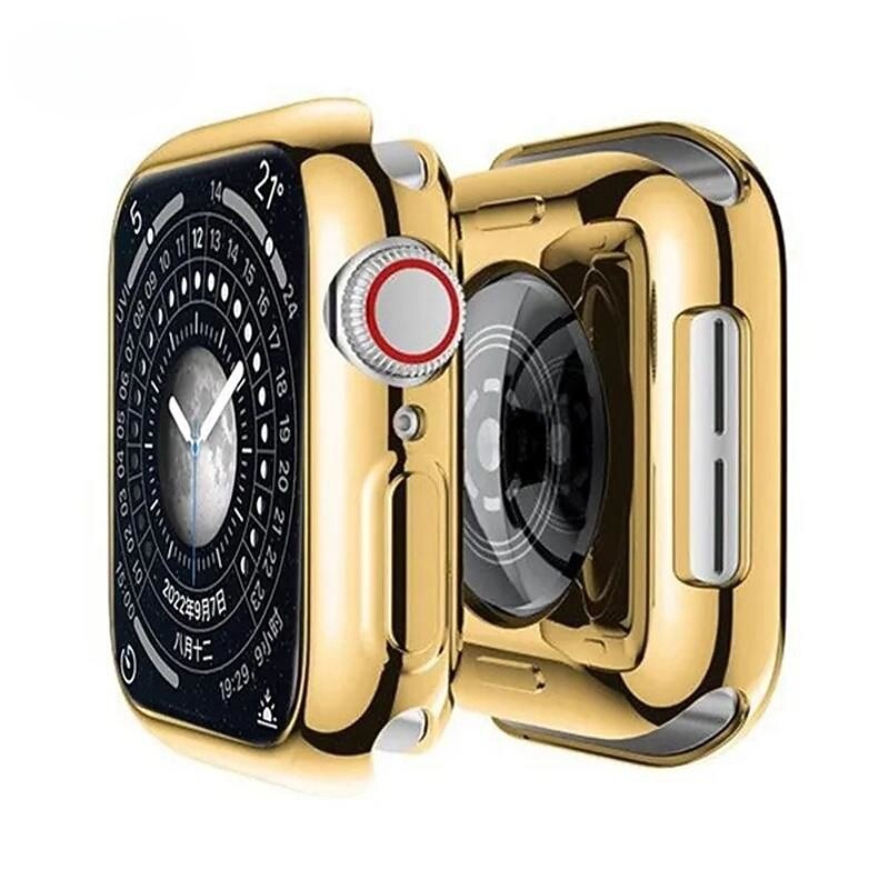 Совместим с Apple Watch Series 8 7 45mm / Series 8 7 41mm / Series 6 5 4 SE 44mm / Series 6 5 4 SE 40mm / Series 3 2 1 42mm Все вокруг защитное Защита от удара ТПУ Часы Крышка 2025 - $6.99 –P17