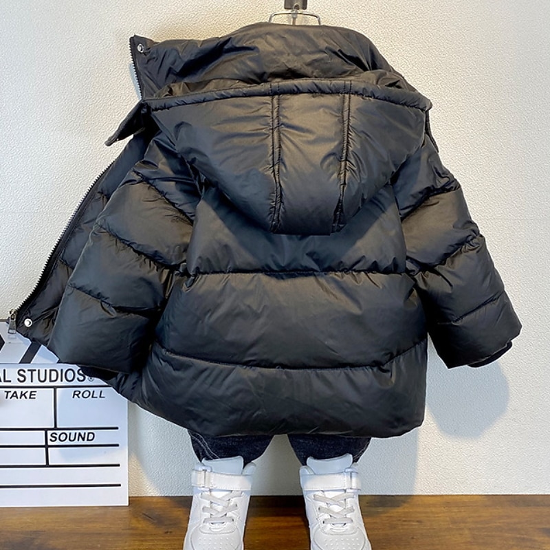 Barn Pojkar Fleece-jacka Hoodiejacka Ytterkläder Ensfärgat Långärmad Dragkedja Täcka Ledigt Förtjusande Dagligen Svart Grön Khaki grön Vår Höst 7-13 år 2025 - $37.99 –P8
