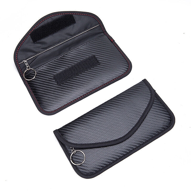 1pc Faraday Bag For Phones Car Keys RFID Signal Blocking Bag Carbon Fiber Case Privacy Protection Key Fob, Anti-Tracking Anti-Hacking Case BlockerYou can clic 2025 - $15.99 –P8