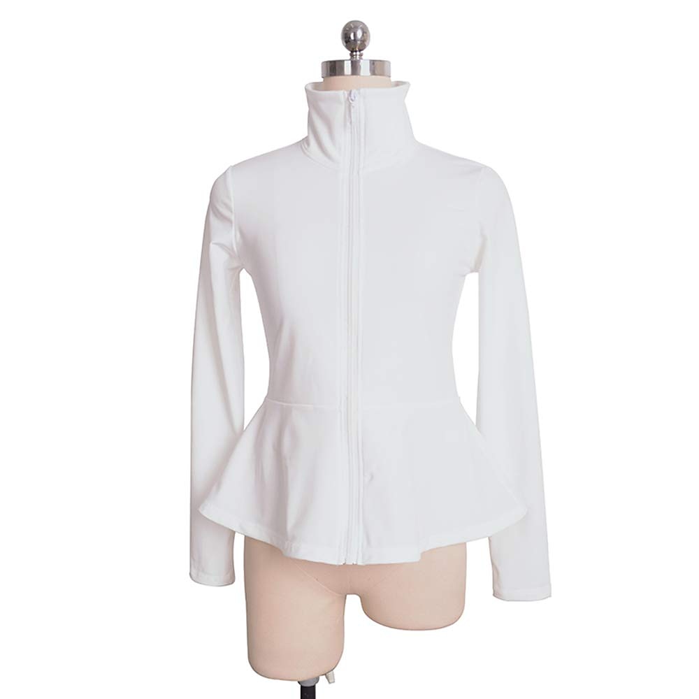 Figure Skating Fleece Jacket Women's Girls' Ice Skating Jacket Top Navy Black White Stretchy Training Competition Skating Wear Thermal Warm Long Sleeve Ice Skating Figure Skating 2025 - $45.99 –P2