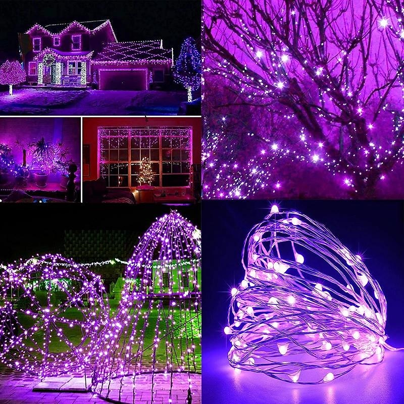 1pcs 50/100/300leds Halloween Solar Lights, Outdoor Fairy Garland String Lights, Waterproof Garden Festoon Lamp, Halloween Yard Patio Party Decoration 2026 - $21.99 –P2