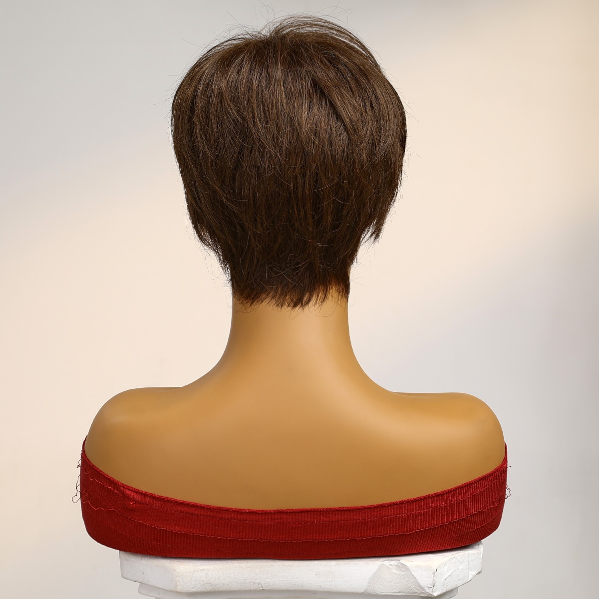 Menselijk haarmengsel Pruik Kort Natuurlijk recht Pixie-kapsel Zijdeel Gelaagd kapsel Asymmetrisch kapsel Bruin Cosplay Krultang en stijltang Natuurlijke haarlijn Zonder kap Braziliaans haar Dames 2025 - $67.99 –P6