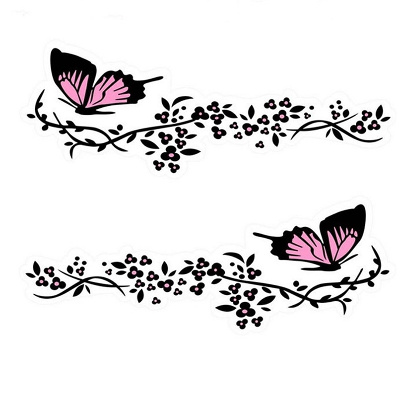 Delysia King Reflective Butterfly Car Sticker - Removable, Waterproof, Decorative Car Shape Flower Decal 2025 - $12.99 –P9