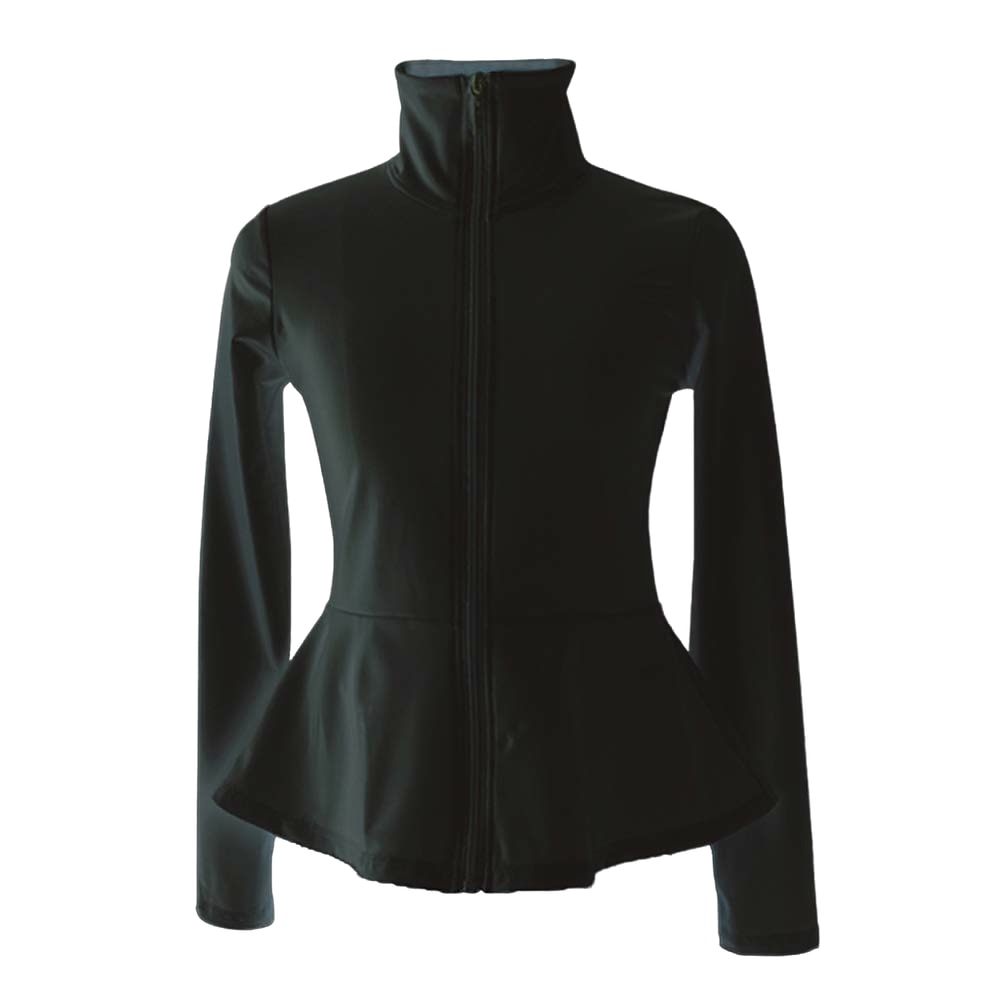 Figure Skating Fleece Jacket Women's Girls' Ice Skating Jacket Top Navy Black White Stretchy Training Competition Skating Wear Thermal Warm Long Sleeve Ice Skating Figure Skating 2025 - $45.99 –P6