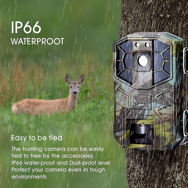 Hunting Camera 4K/1080P 2-inch Display 118.11inch Pixels Outdoor Camera IP66 Waterproof Night Vision Camera Include 32G SD Card Supports Wifi Connection To Mobile Phone (Battery Not Included) 2025 - AU $162.19 –P5