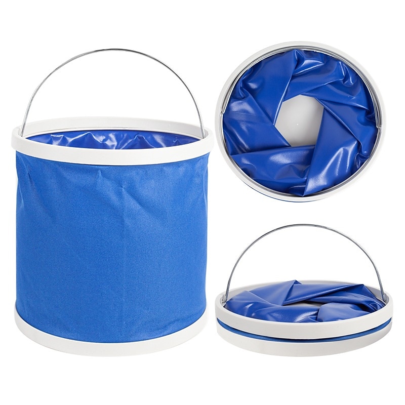 Starfire 9/11l secchio pieghevole portatile multifunzionale con borsa per autolavaggio esterno zaino da pesca campeggio escursionismo strumento di pulizia del 2025 a $16.99 –P3