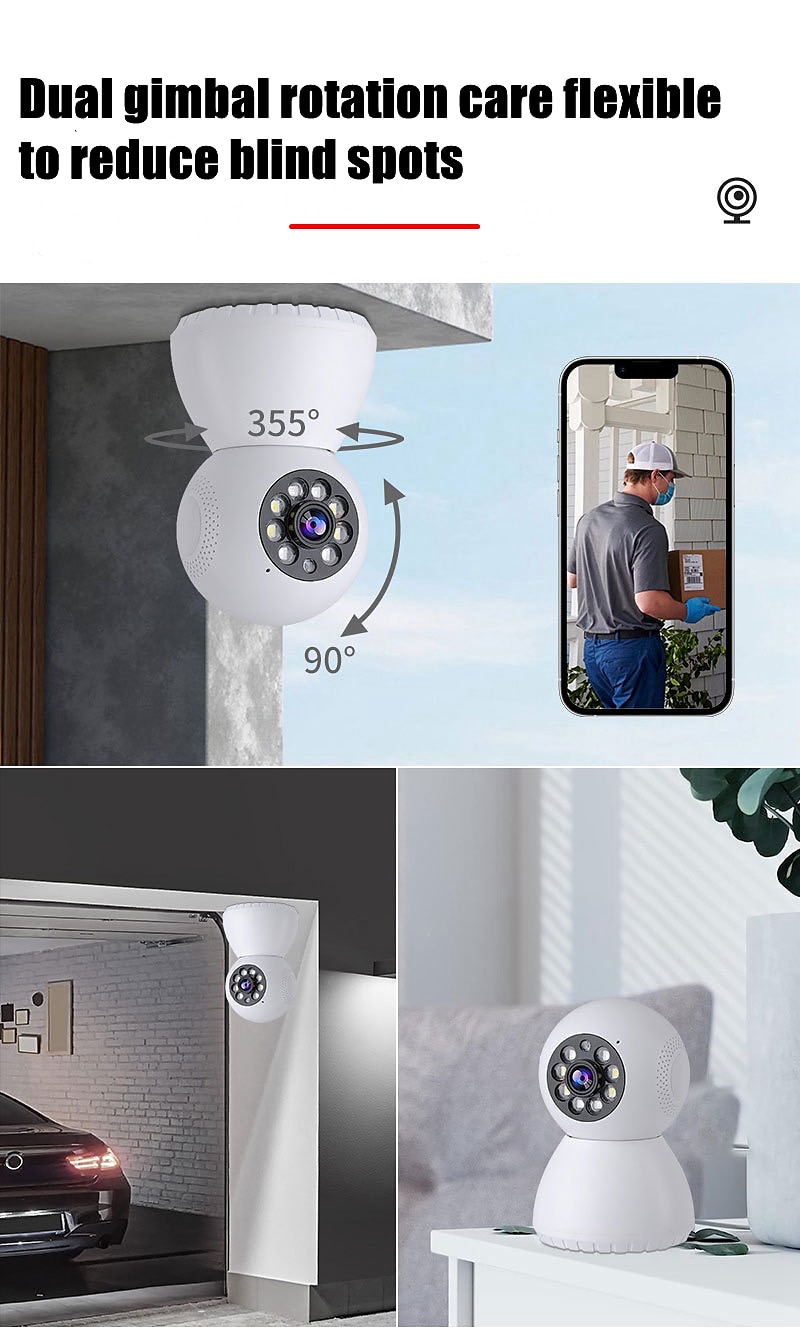 visione notturna senza fili wifi a infrarossi sicurezza domestica monitoraggio della rete supporto rilevamento allarme mobile visualizzazione in tempo reale del 2025 a $23.99 –P4