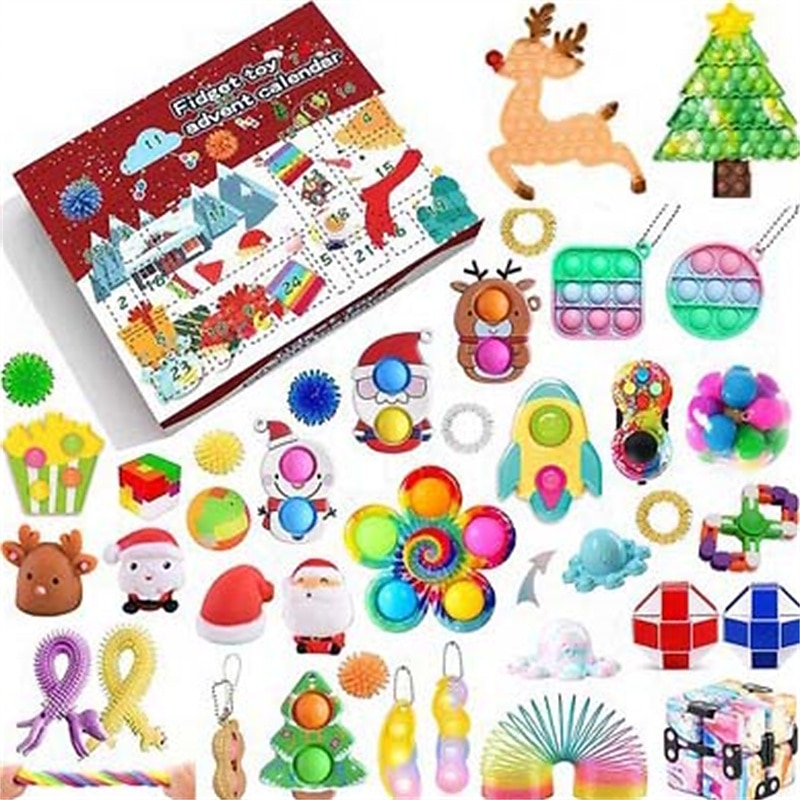 Decompression Christmas Countdown Calendar Blind Box Set Decompression Christmas Countdown Blind Box Gift Toy for Christmas Gifts 2025 - $26.99 –P6