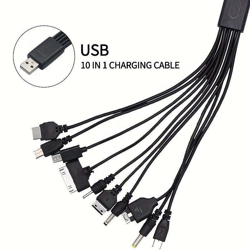 10-in-1 Data Wire Fast Charging For All Your Devices - Compatible With SP/3DS/NDSL/WiiU/PSP! 2025 - $10.99 –P1