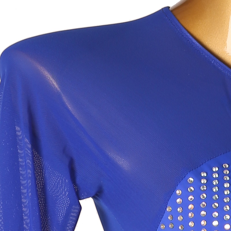 Rochie de Patinaj Artistic Pentru femei Fete Πατινάζ στο πάγο Rochii Negru Bleumarin Peteci Deschide Înapoi Plasă Înaltă Elasticitate Antrenament Competiție Ținută Patinaj Clasic Manșon Lung Patinaj 2025 - $112.99 –P12