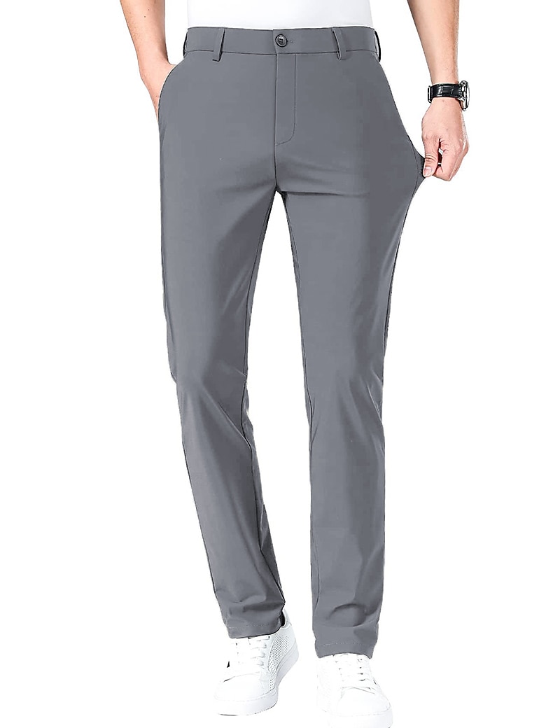 Voor heren Golfbroek Broek Vrijetijdsbroek Stretch broek Zak Effen Sneldrogend Lichtgewicht Volledige lengte Dagelijks Buiten Uitgaan Modieus Casual blauw Khaki 2026 - $20.99 –P10