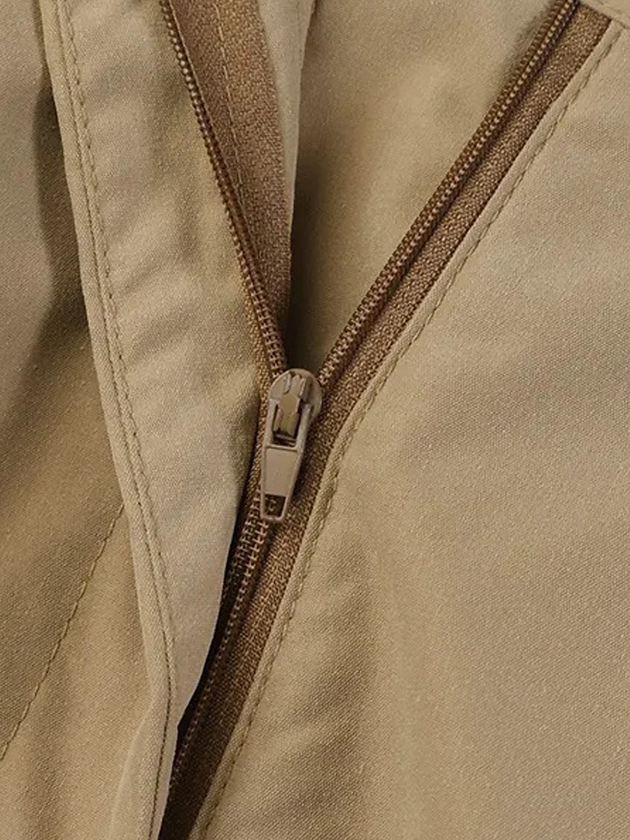 Vestido de pierna ancha para mujer, pantalones de trabajo, parte inferior acampanada, longitud completa, moda, ropa de calle, diario, negro, caqui, s m, otoño invierno 2025 - $26.99 –P7