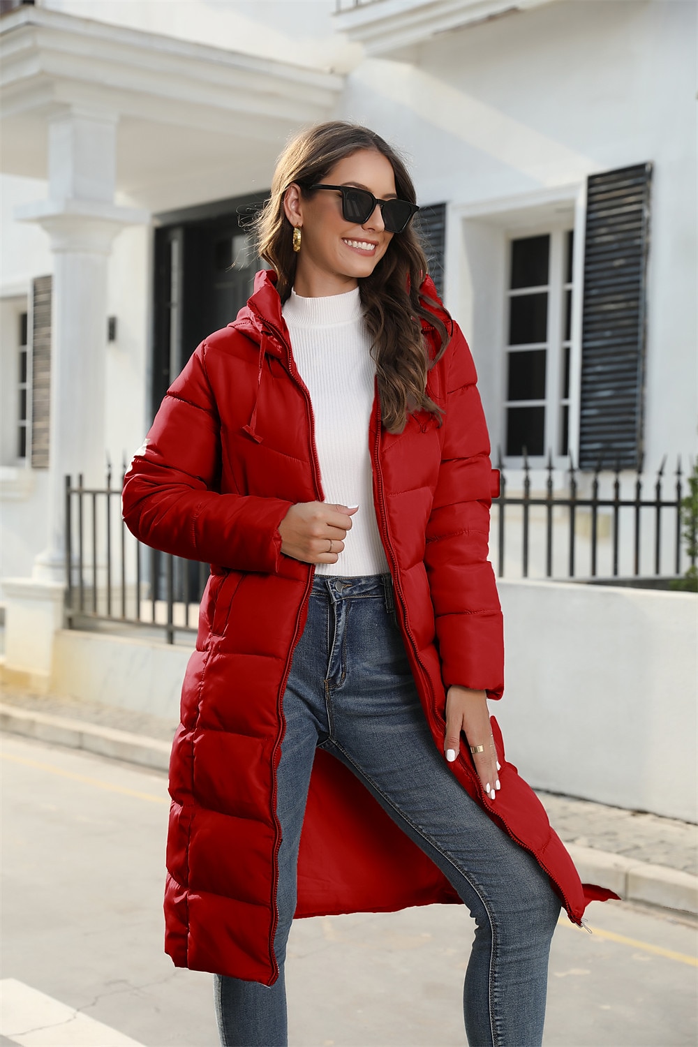 Mulheres Jaqueta esportiva Baiacu Casaco com capuz Quebra-Vento de Trilha Inverno Ao ar livre Térmico / Quente A Prova de Vento Casacos Jaqueta de Inverno Zíper Visível de Comprimento Tota Pesca de 2025 por $45.99 –P18