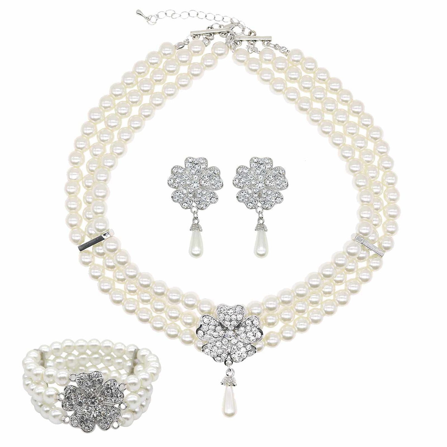 Epocă Anii 1920 Gatsby Set accesorii Charleston Invitat la nuntă Costume de fancy Pentru femei Mascaradă Recepția de Nuntă Petrecerea Burlăcițelor Festival Adulți Mănuși Toate Sezoanele 2026 - $34.99 –P8
