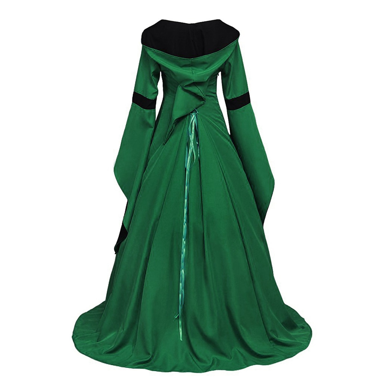 Retro Vintage Medieval Renaissance Dress Viking Elven Color Block Women's Celtic Fantasy Royal Halloween Carnival Masquerade LARP Adults' Dress 2025 - $56.99 –P16