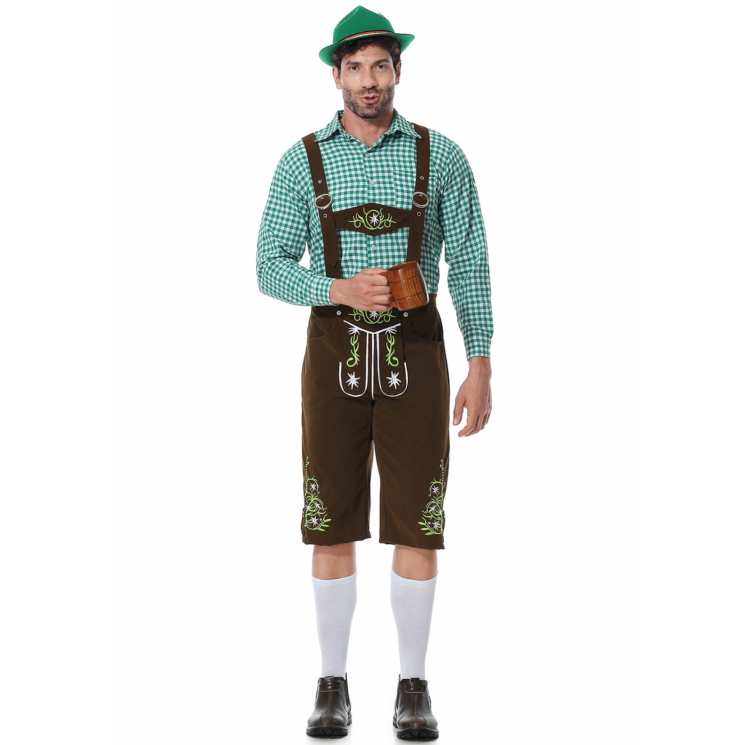 Oktoberfest Lederhosen Shirt Bavarian Bavarian German Wiesn Men's Traditional Style Cloth Blouse Shorts Hat 2026 - $66.99 –P18