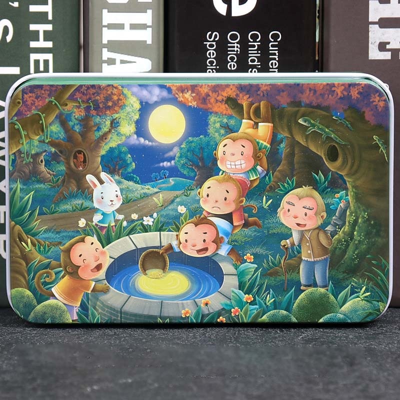 drewniane puzzle puzzle dla dzieci 60 sztuk żelaznego pudełka puzzle dla przedszkola wczesna edukacja drewniane zabawki 2025 - $27.99 –P18