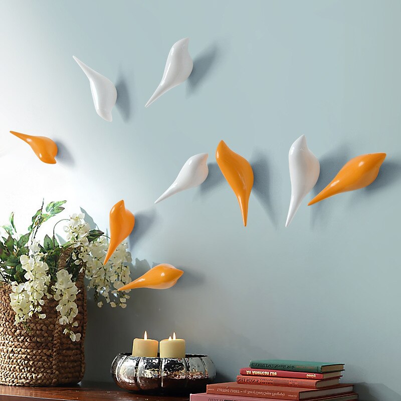 1/3 pezzi, ganci appendiabiti per uccelli di design con venature del legno - resina premium creativa montaggio a parete uccelli arte decorativa decorazione cappello asciugamano borsa appendiabiti del 2025 a $12.49 –P3