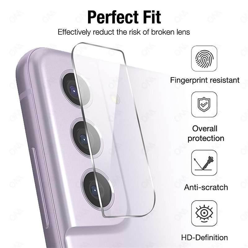 [2+2Pack] Screen Protector + Camera Lens Protector For Samsung Galaxy S24 Ultra Plus S23 S22 S21 S20 Ultra Plus FE S10 Note 20 Ultra 10 Plus Note 10 Plus Tempered Glass 9H Hardness Anti-Fingerprint 2025 - $12.99 –P11