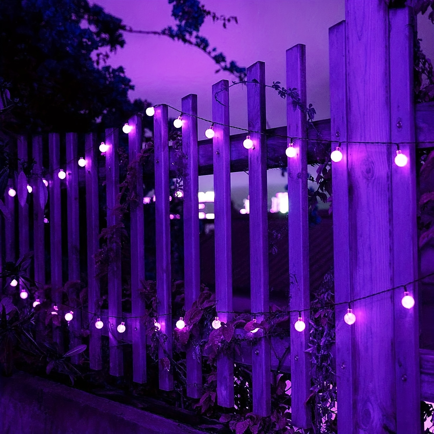 Led Solar Bubble Sfera Di Cristallo Viola Stringa Luminosa Da Esterno Impermeabile Da Cortile Per Decorazioni Natalizie Di Halloween Da Esterno del 2025 a $20.99 –P2