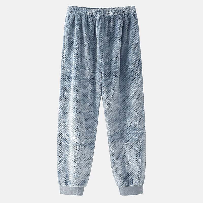 Per uomo loungewear Pigiami Set pigiama Top e pantalone del pigiama 2 pezzi Liscio Moda Informale Comoda Interni Giornaliero Flanella Comfort Girocollo Manica lunga Pullover Pantaloni da jogger Vita del 2025 a $49.99 –P14
