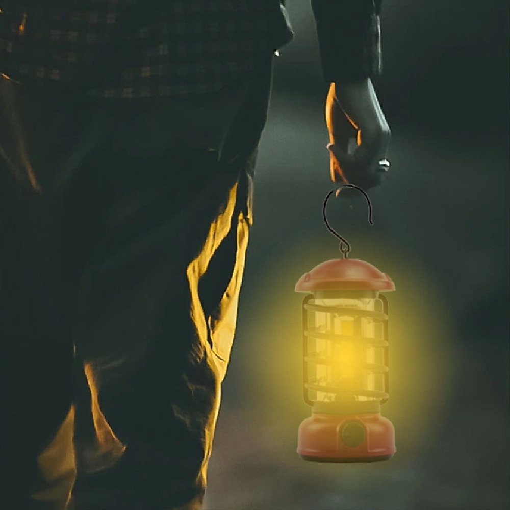 frogued lampa kempingowa przenośna lampa retro przełącznik obrotowy światła USB ładowanie namiot kempingowy lampa podróżna vintage oświetlenie zewnętrzne 2025 - $20.99 –P5