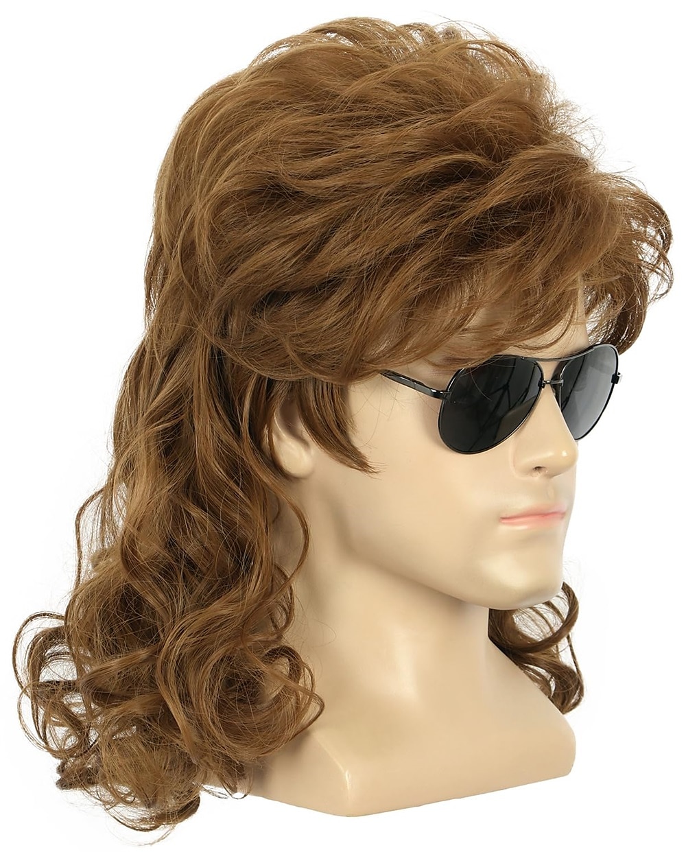 Long Dark Brown Wig Rock Star Style Mullet Cosplay Wig 70s 80s Costume Wig Carnival Curly Hair Party Wigs Halloween Wigs 2025 - $20.99 –P7