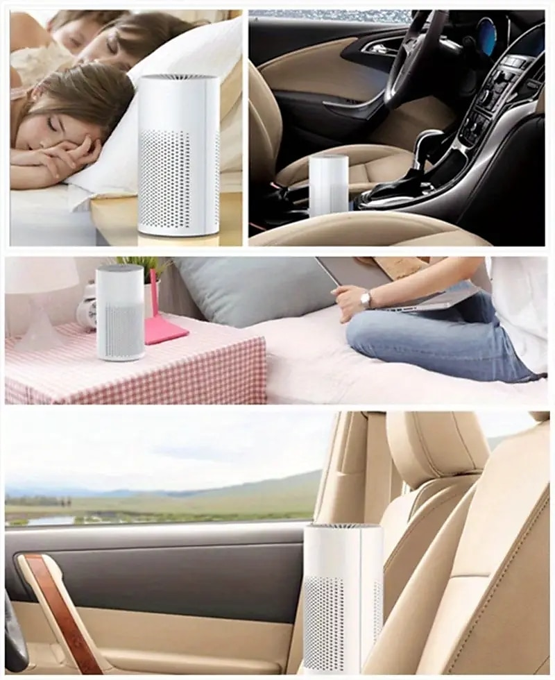 purificatore d'aria silenzioso True Hepa per casa, ufficio e auto: purificatore d'aria portatile ed efficace per la stanza degli animali domestici e per la scrivania del 2025 a GBP £32 –P2