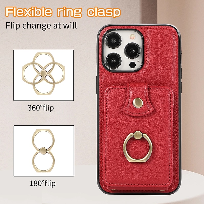 Retro PU Flip Leather Case For iPhone 15 14 13 12 11 Pro Max X XS