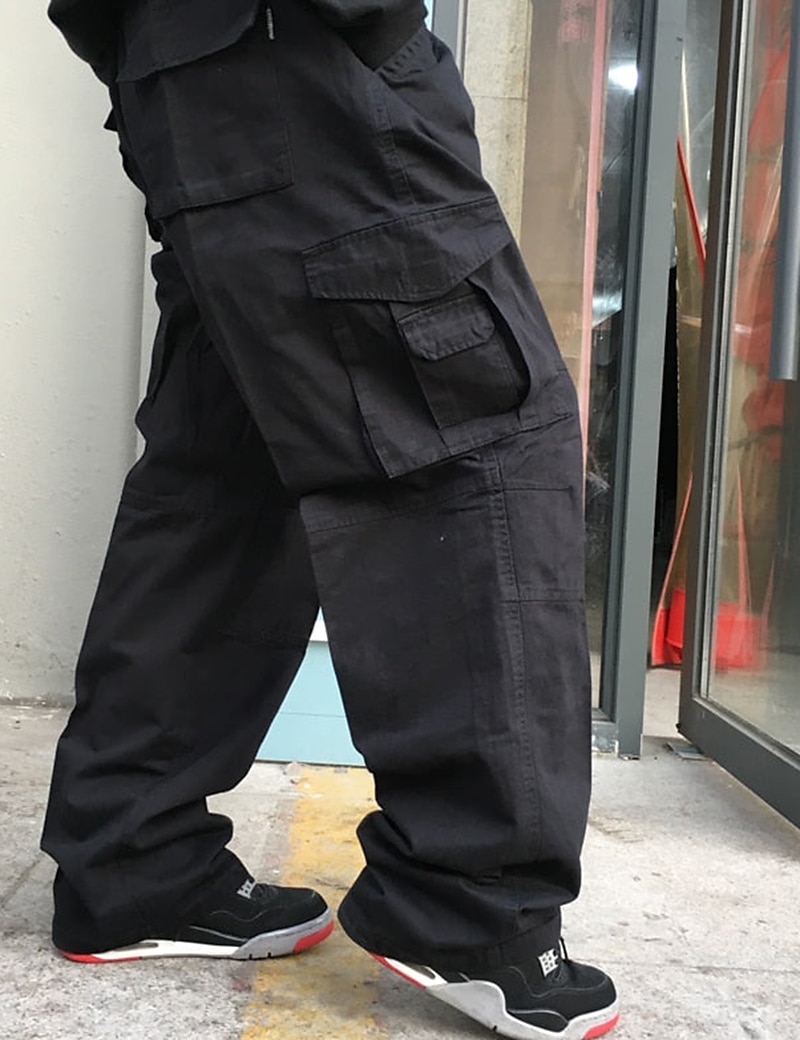 Per uomo Pantaloni cargo Pantaloni militari Tasche Liscio Comfort Traspirante Esterno Giornaliero Per uscire Informale Grande e alto Nero Verde del 2026 a $43.99 –P4