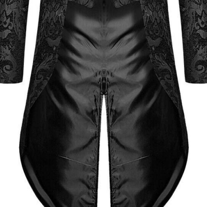 męska casualowa marynarka czarny złoty wampir gotycki plus size kurtka showman smoking frak sukienka surdut steampunk wiktoriański 2025 - $71.99 –P5