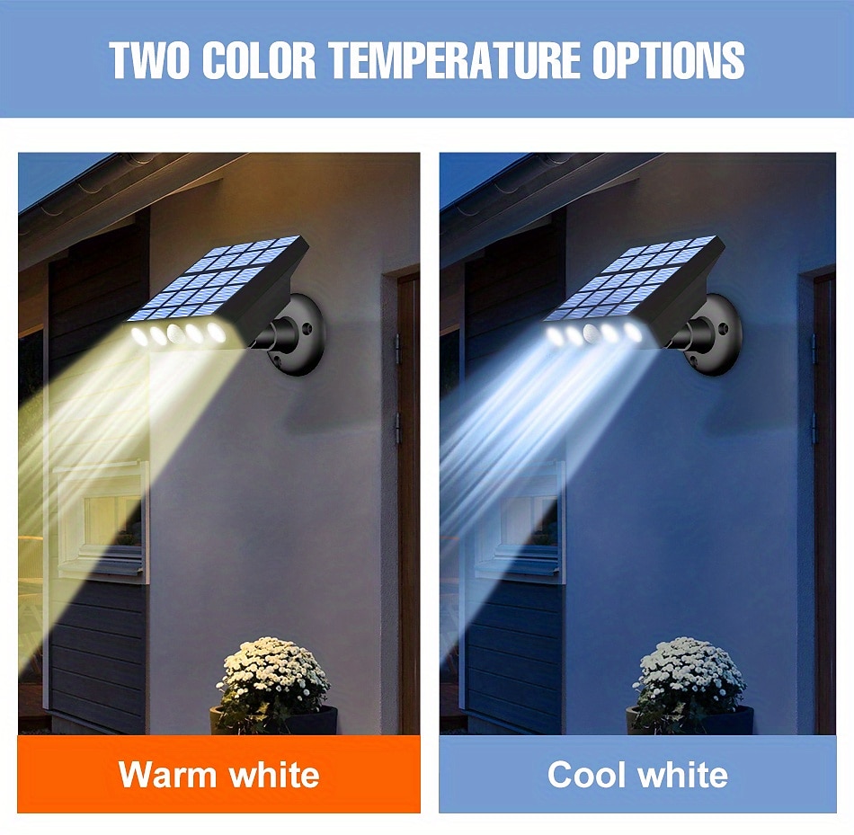 1pc LED Solar Flood Lights Safety Light Dusk To Dawn Floodlight 3000LM Wall Mounted Solar 5V Panel Energy Lamp Wall Outdoor 3 Modes Light Sense/Motion Sensing IP65 Waterproof 2025 - $27.99 –P8