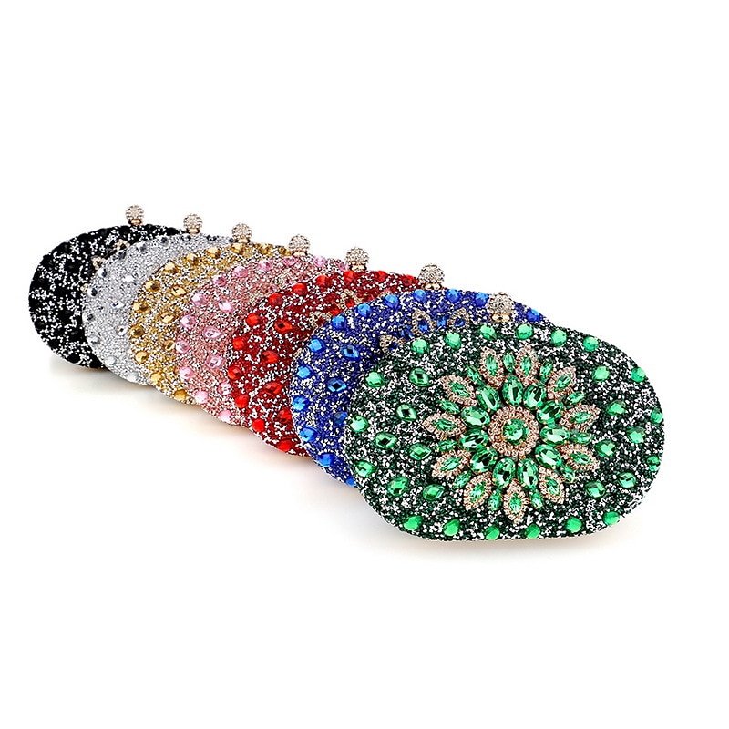bolsa de noite de cristal azul de luxo feminina – bolsa de strass com alça para casamentos, festas e eventos formais de 2025 por $32.99 –P2