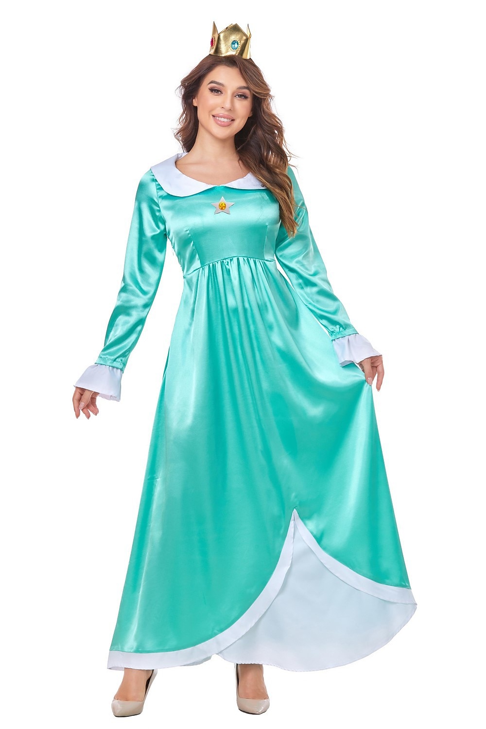 Super Bros Prinsessa Peach Cosplay-Asut Aikuisten Naisten Cosplay Karnevaali Suoritus Halloween Karnevaali Naamiaiset Mardi Gras Helppo karnevaaliasu 2025 - $50.99 -P14