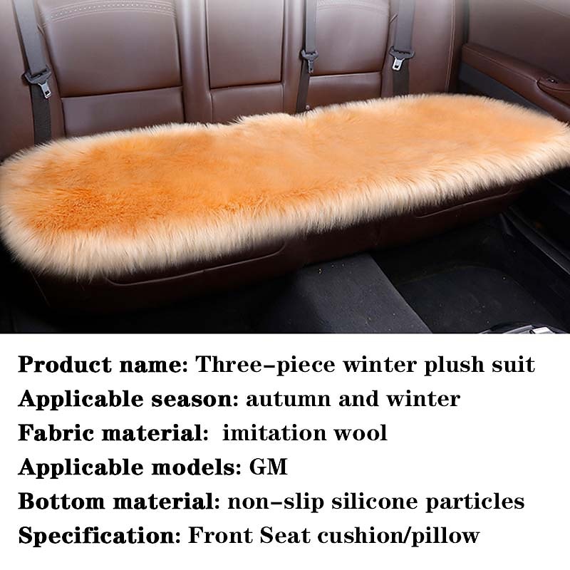 Auto Zitkussen Vacht Hoezen Fiber Faux Wol Mat Lange Plush Universele Vrouwen Warme Auto Zitkussen Winter 2025 - $49.99 –P16