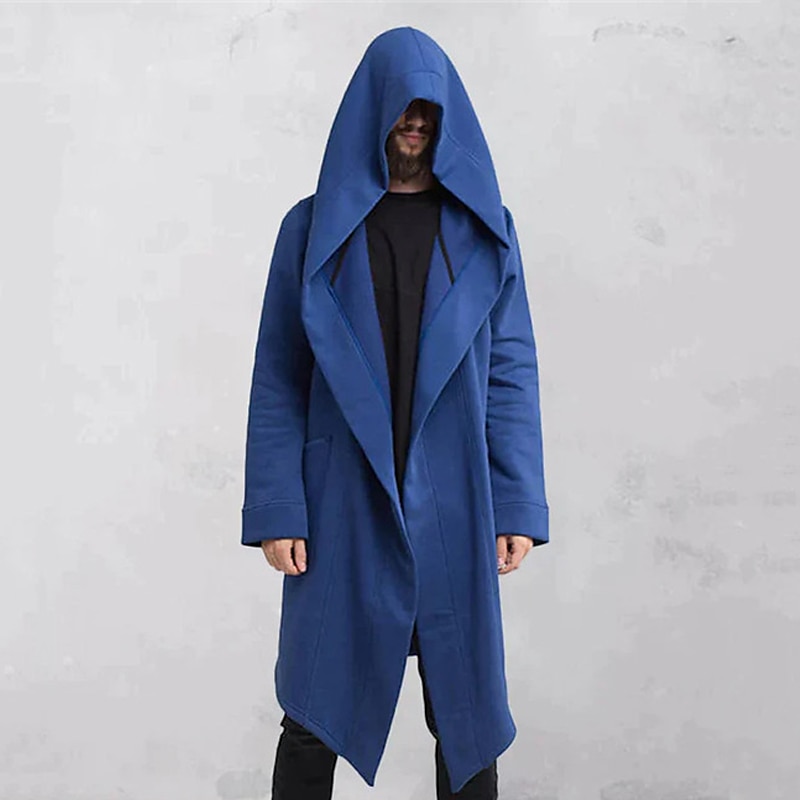 Homens Casaco impermeável Capa com Capuz Ao ar livre Roupa Diária Outono & inverno Poliéster agasalhos Roupa Moda Roupa de rua Tecido Bolsos Com Capuz de 2025 por $7.99 –P5