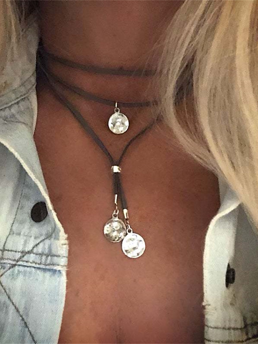 Femme Colliers Mode Extérieur Géométrie Collier de 2025 ? $8.49 –P4