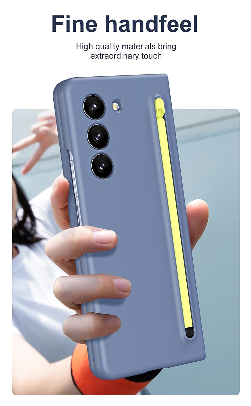 Phone Case For Samsung Galaxy Z Fold 6 Z Fold 5 Z Fold 4 Z Fold 3 Back Cover with Screen Protector Pencil Holder Full Body Protective PC 2025 - $31.99 –P7