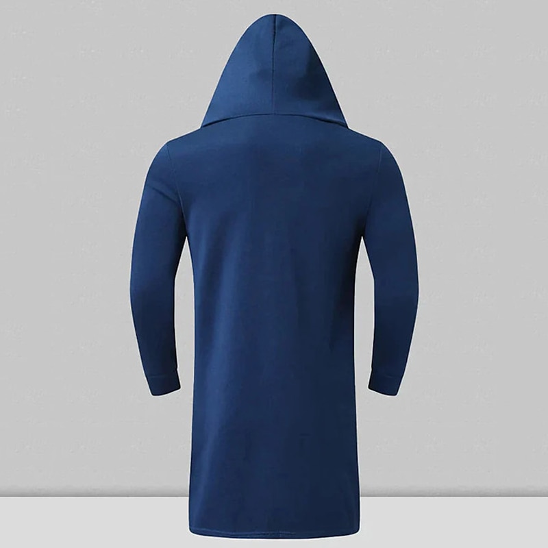 Homens Casaco impermeável Capa com Capuz Ao ar livre Roupa Diária Outono & inverno Poliéster agasalhos Roupa Moda Roupa de rua Tecido Bolsos Com Capuz de 2025 por $7.99 –P8