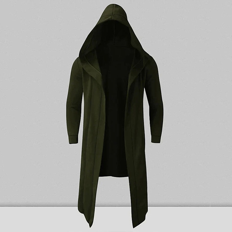 Homens Casaco impermeável Capa com Capuz Ao ar livre Roupa Diária Outono & inverno Poliéster agasalhos Roupa Moda Roupa de rua Tecido Bolsos Com Capuz de 2025 por $7.99 –P3