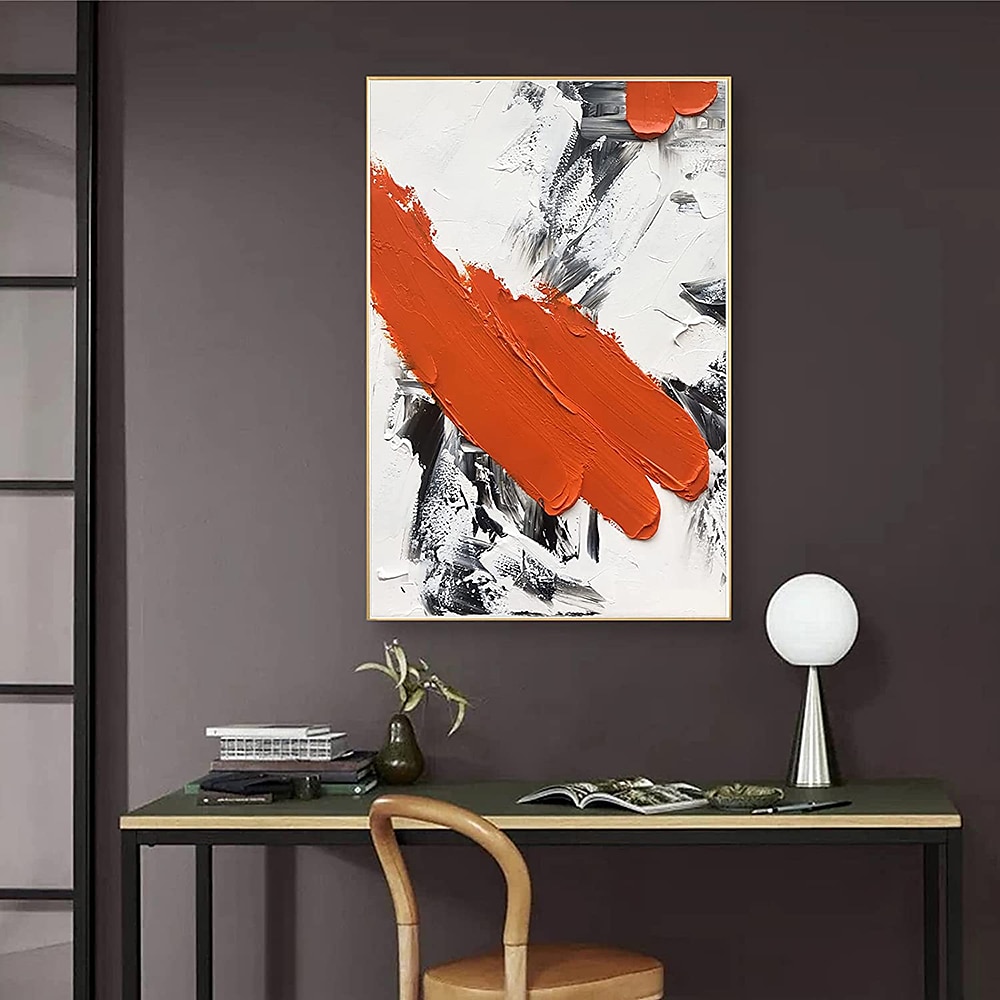 picturi în ulei realizate manual, pânză, artă de perete, pictură cu cuțit de culoare abstractă modernă, pentru decorarea casei, pictură rulată fără rame, neîntinsă 2025 - $85.99 –P5