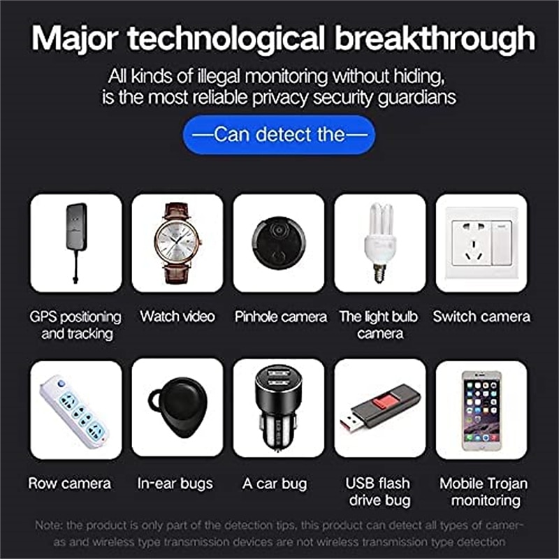 GPS Signal Finder Wireless Camera Mini Bug Anti-spyware Device Wiretap Hidden Infrared Hole Detector Camera/GSM/GPSM/GPS Tracker 2025 - $38.99 –P4