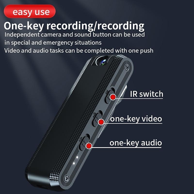 2025年 1080p hd ビデオレコーダーミニ隠しカメラクリップ ir ナイトカムバッククリップボディ dv rdv dvr ビデオ監視ビデオカメラループ録画 コレクション – $36.99 –P3