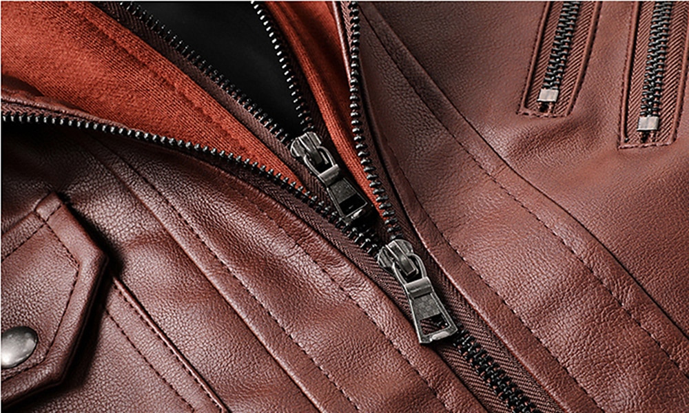 Homens Blusão de couro falso Jaqueta de motociclista Jaqueta de Motocicleta Ao ar livre Roupa Diária Prova-de-Água A Prova de Vento Zip Completo Estilo Moderno Outono Inverno Côr Sólida Casual Sem de 2026 por $82.99 –P3