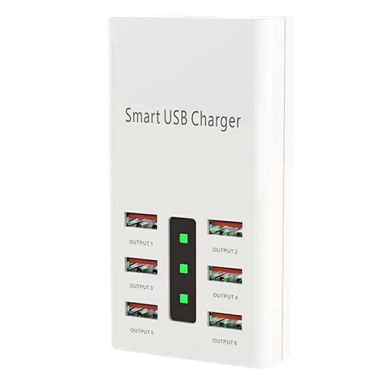 USB 2.0 Naben 6 Häfen 6-in-1 USB-Hub mit RJ45 5 V / 2A Stromversorgung Für Tablet PC Smartphone 2025 - $15.99 –P8