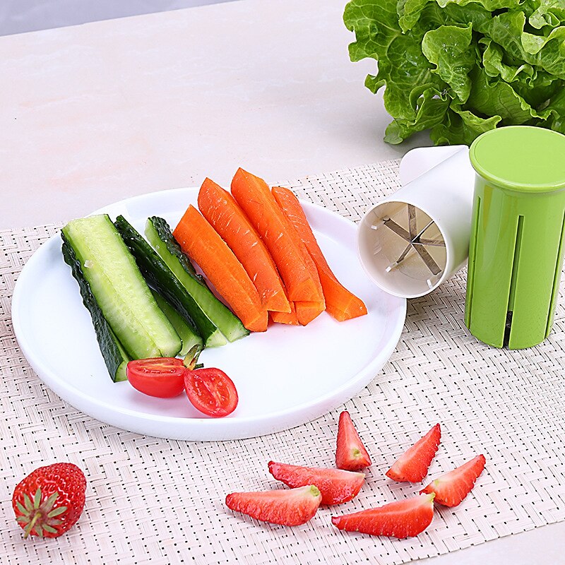 Multi-Function Slicer Carrot Strawberry Cucumber Splitter Cucumber Slicer, Strawberry Slicer, Grape Slicer, Carrot Cutter, Fruit And Veggie Divider 2025 - $10.99 –P2