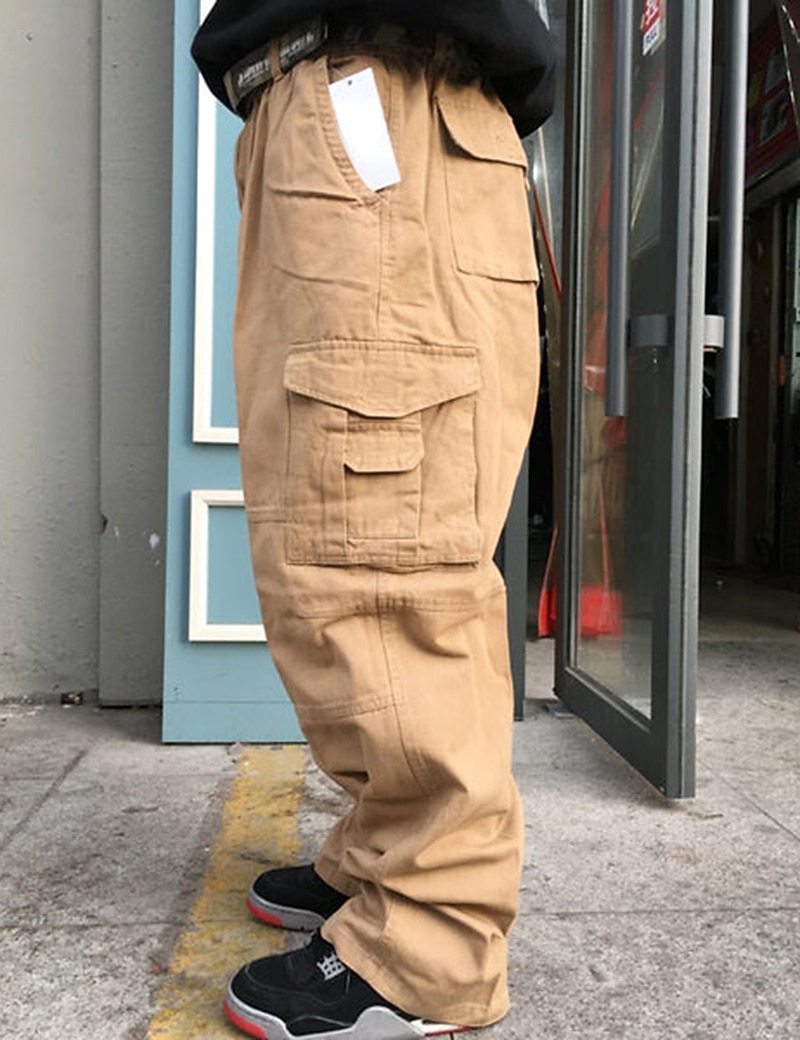 Per uomo Pantaloni cargo Pantaloni militari Tasche Liscio Comfort Traspirante Esterno Giornaliero Per uscire Informale Grande e alto Nero Verde del 2026 a $43.99 –P2