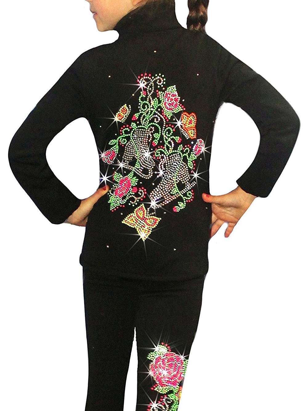 Giacca di pile per pattinaggio ghiaccio Per donna Da ragazza Pattinaggio sul ghiaccio Giacca Superiore Nero Elasticizzato Addestramento Competizione Vestiti da pattinaggio sul ghiaccio Tenere al caldo del 2026 a $67.99 –P2