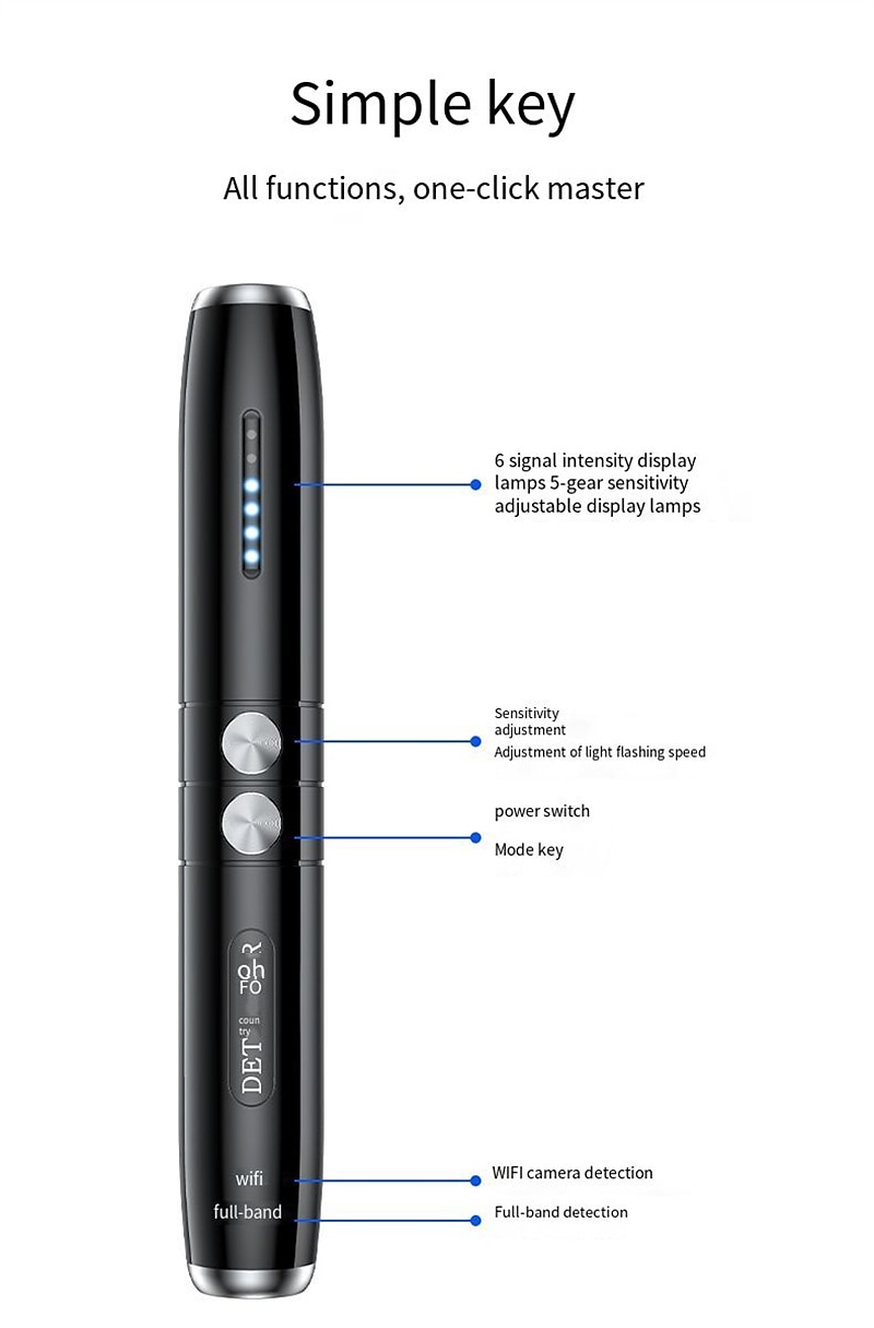 GPS Signal Finder Wireless Camera Mini Bug Anti-spyware Device Wiretap Hidden Infrared Hole Detector Camera/GSM/GPSM/GPS Tracker 2025 - $38.99 –P13